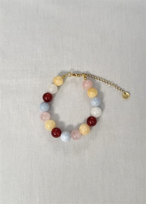 Multi mix armbånd Rød/Gul By ANTHON 
